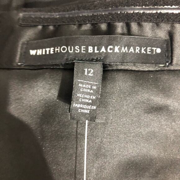 White House Black Market Strapless Halter Maxi Dress with Sheer Overlay 12 NWT - Picture 10 of 13